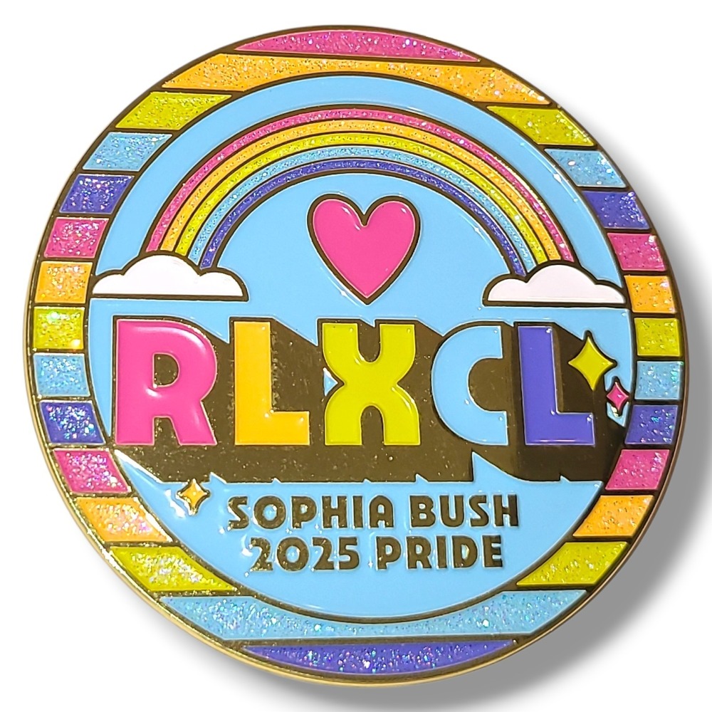 RLXCL Sophia Bush‎ 2025 Pride Rainbow Enamel Pin Rachel Lynn Corri Lynn Rare